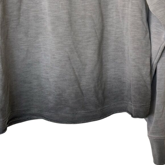 Anthropologie Saturday Sunday Sweatshirt Women's L Gray Burnout Let's Go Bananas - Picture 8 of 15